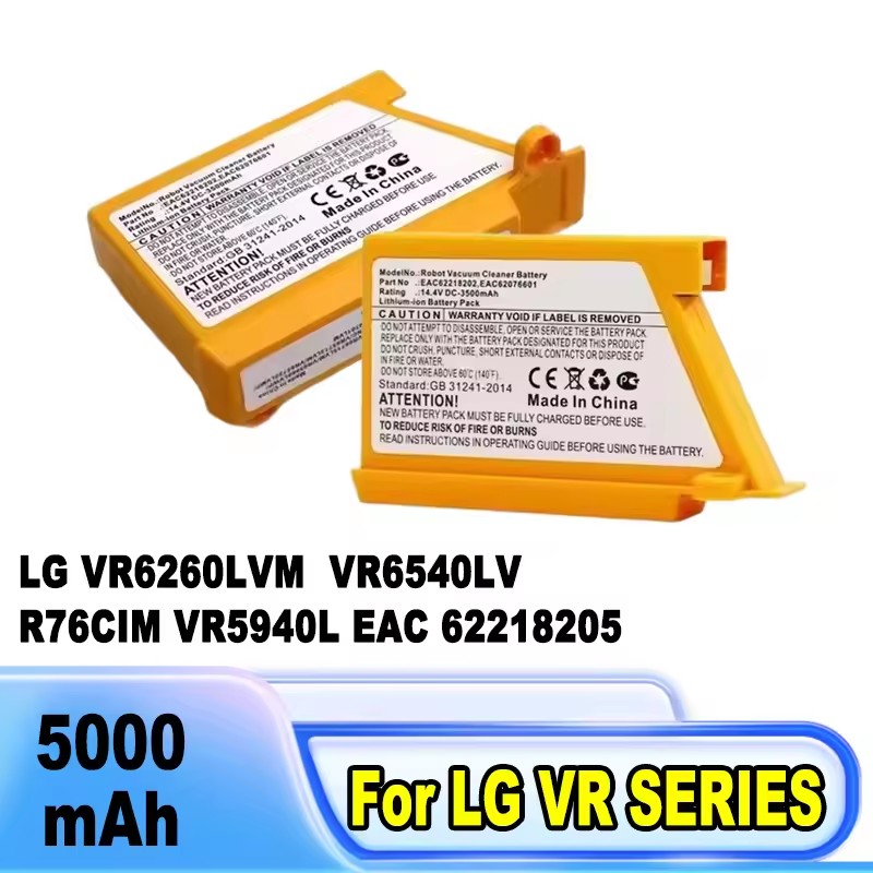 4S Lipo Battery 14.8V 6000Mah - Batterie pour aspirateur LG VR6260LVM VR6540LV