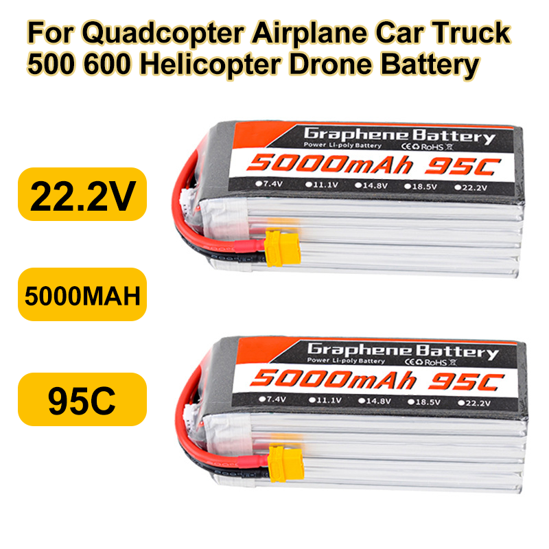 Batterie Lipo 95C 22.2V 6S 500 - 6S Lipo Battery 22.2V 5000Mah avis et prix